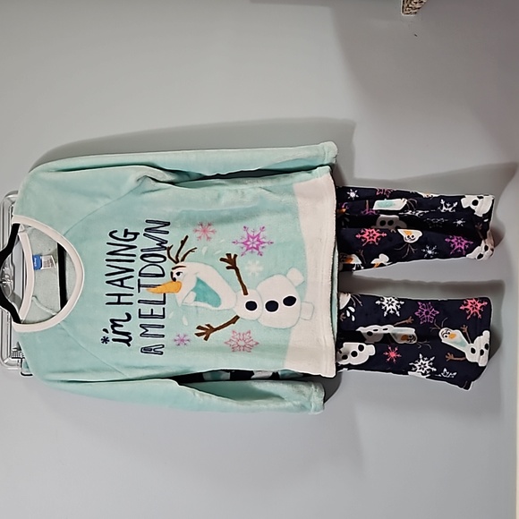 Disney Olaf Snowman 2pc Pj Set Size M #W-873 - Picture 2 of 15